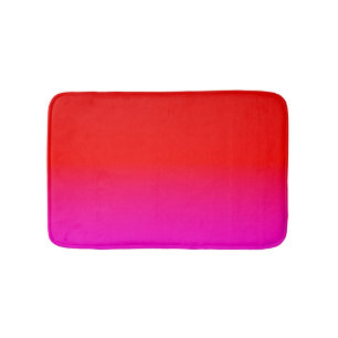 Tapis De Bain dégradé noir rose, écarlate, rouge, rose