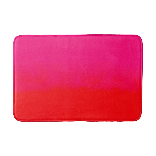 Tapis De Bain Dégradé rose et orange  (Devant)