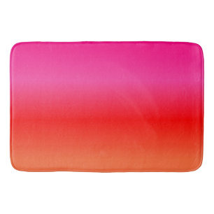 Tapis De Bain Dégradé rose, rouge et orange