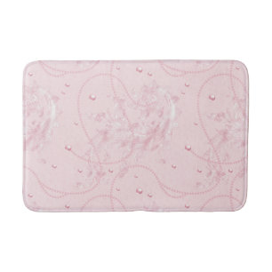 Tapis De Bain Délicat Pastel Pink Pearl Mat de bain de luxe