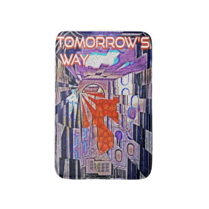 Tapis De Bain Demain's Way Aujourd'hui Retro Future Art