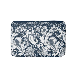 Tapis De Bain Dentelle blanche 2