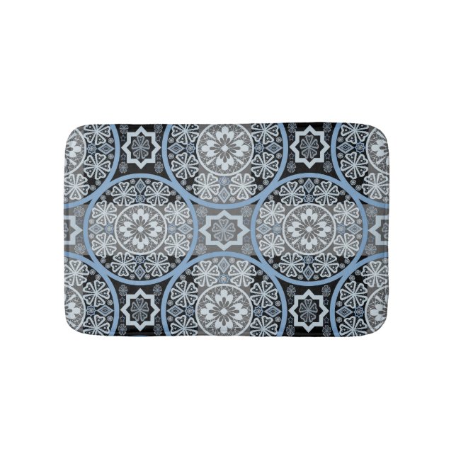 Tapis De Bain Dentelle romantique : Impression Abstraite brillan (Devant)