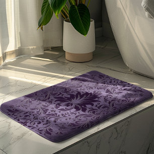Tapis De Bain Dentelle violette en aluminium brossé métallisé vi