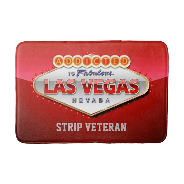 Tapis De Bain Dépendant signe drôle à Las Vegas, Nevada (Devant)