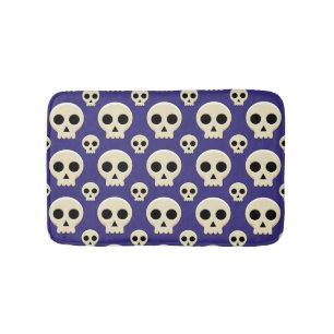 Tapis De Bain Déplaisant Cute Kawaii Goth Motif crâne