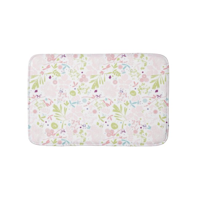 Tapis De Bain déploiement de motif floral (Devant)