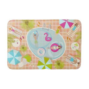 Tapis De Bain Des filles et des garçons du bikini jouant au jeu