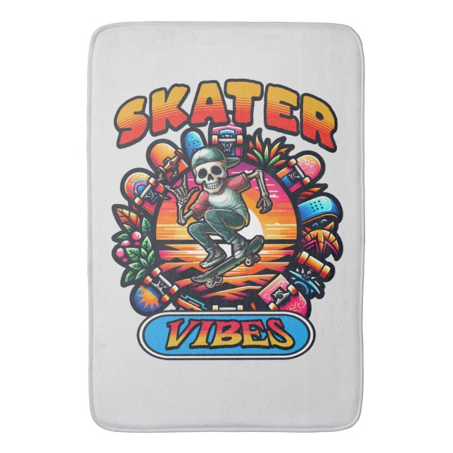 TAPIS DE BAIN DES VIBES DE SKATER ! (devant Vertical)