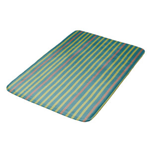 Tapis De Bain Désert de la mer et rayures d'argile