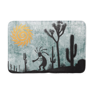 Tapis De Bain Désert du sud-ouest Sun Kokopelli