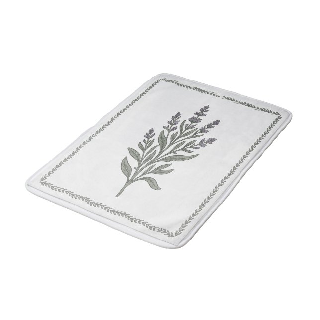 Tapis De Bain Désert Sage botanique (Angle)
