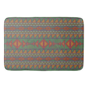 Tapis De Bain Desert Sud-Ouest Sagebrush Green Design géométriqu