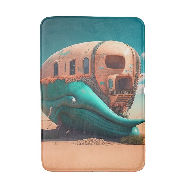 Tapis De Bain Desert whale house (Devant (Vertical))