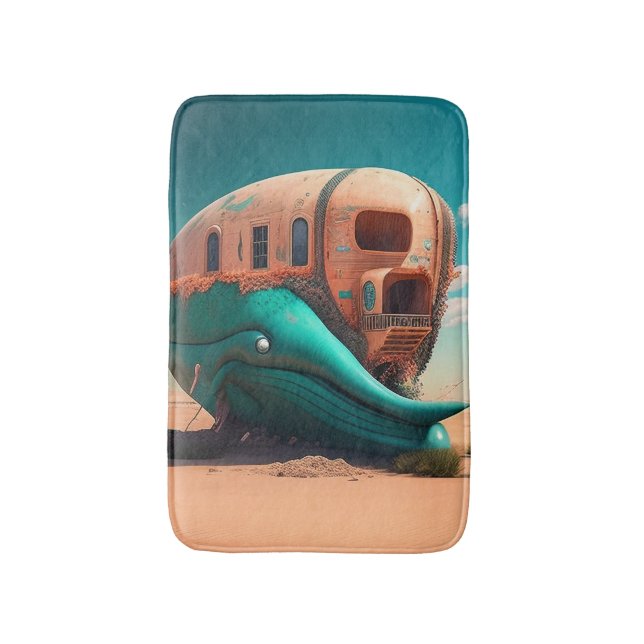 Tapis De Bain Desert whale house (Devant (Vertical))