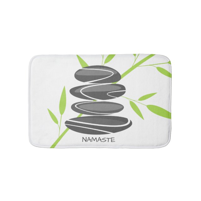 Tapis De Bain Design de bain de pierre de galets zen relaxant (Devant)