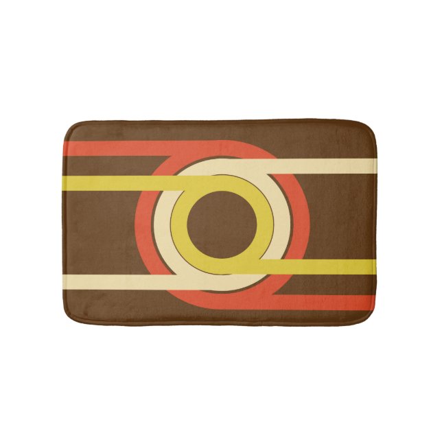 Tapis De Bain Design d'inspiration Retro Golden Ratio. (Devant)