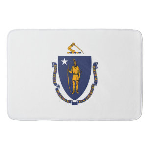 Tapis De Bain Design du drapeau d'État du Massachusetts