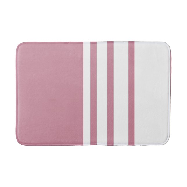 Tapis De Bain Design élégant, motif moderne, bandes verticales (Devant)