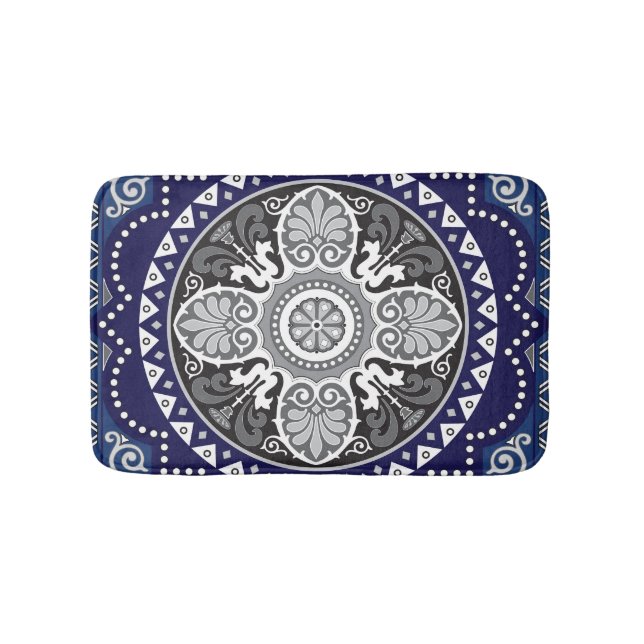 Tapis De Bain Design floral détaillé de l'Écharpe Paisley (Devant)