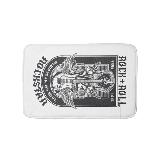 Tapis De Bain Design Guitar Rock (Devant)