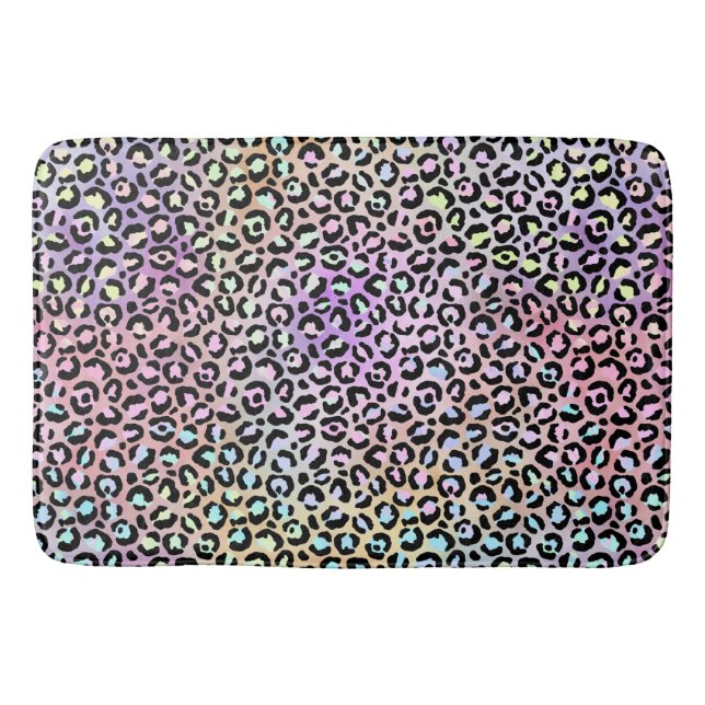 Tapis De Bain Design Iridescendant Leopard Series 6 (Devant)