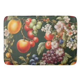 Tapis De Bain Design italien élégant avec Fruits et Fleurs