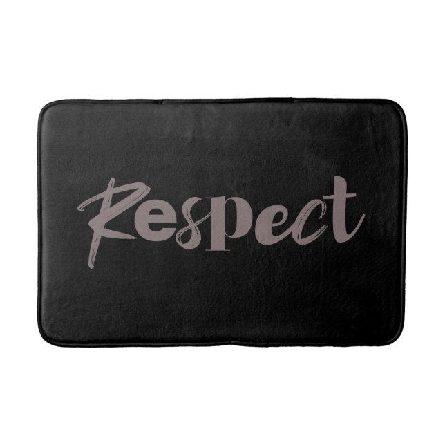 Tapis De Bain Design moderne, créatif, cool, tendance du respect (Devant)