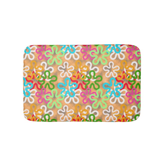 Tapis De Bain Design Motif africain Ankara (Devant)