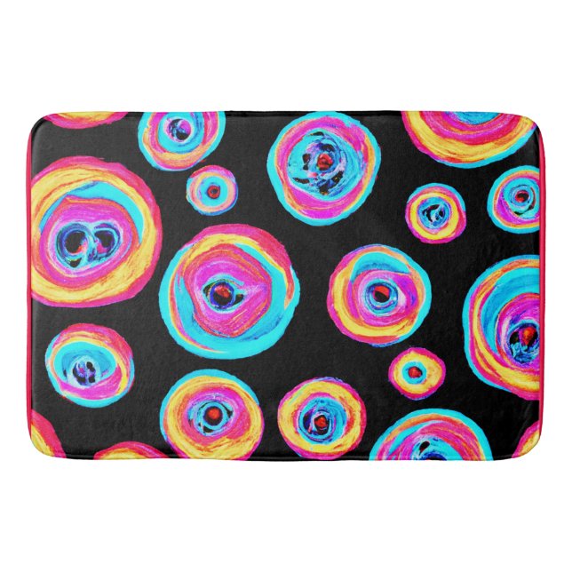 Tapis De Bain Design Motif coloré (Devant)