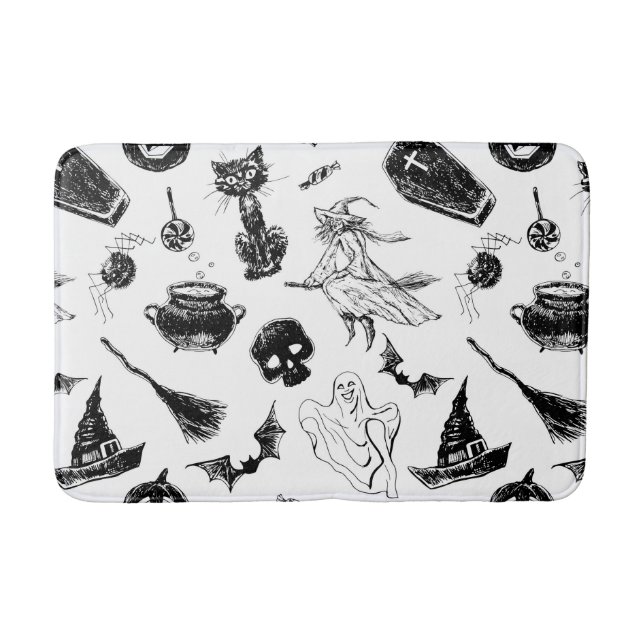 Tapis De Bain Design motif d'Halloween (Devant)