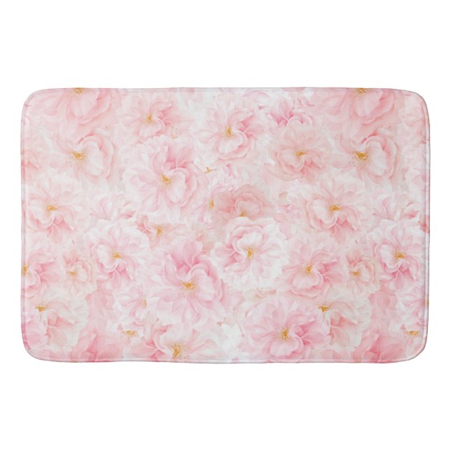Tapis De Bain Design Motif élégant en fleur de cerisier (Devant)