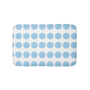 Tapis De Bain Design Pois bleu