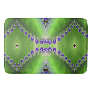 Tapis De Bain Design vert et violet
