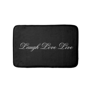 Tapis De Bain Designer Floral Mat Avec Rire Amour Live