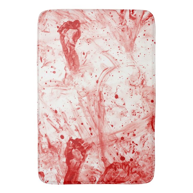 Tapis De Bain désordre d'éclaboussure de sang (devant Vertical)
