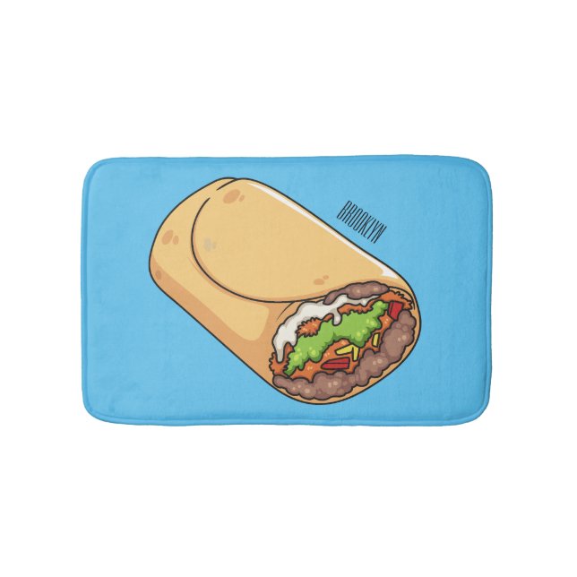 Tapis De Bain dessin animé de Burrito (Devant)