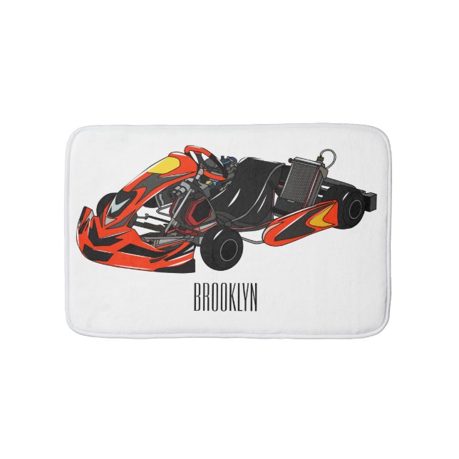 Tapis De Bain dessin animé de Kart racing (Devant)