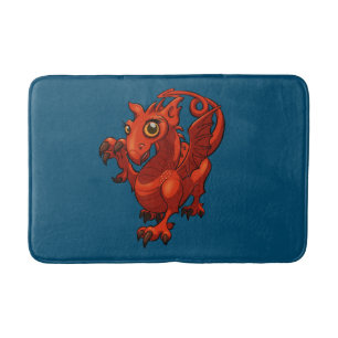 Tapis De Bain Dessin animé de Rampant Petit Welsh