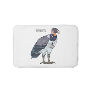 Tapis De Bain dessin animé d'oiseau vautour du roi