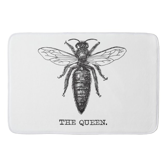Tapis De Bain Dessin classique de l'illustration de Queen Bee (Devant)