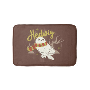 Tapis De Bain Dessin de la forêt fantaisiste d'Hedwig