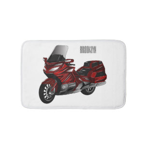Tapis De Bain Dessin de moto de tourisme