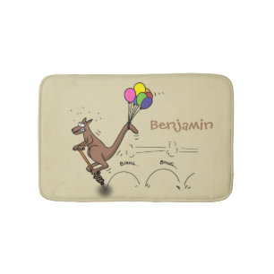 Tapis De Bain Dessin d'humour australien kangourou