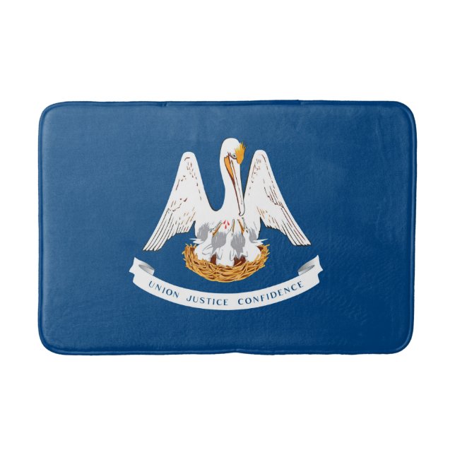 Tapis De Bain Dessin du drapeau de l'État de Louisiane (Devant)