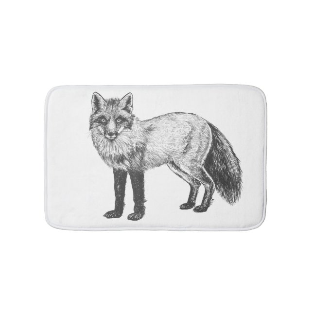 Tapis De Bain Dessin Fox (Devant)