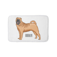 dessin humoristique chinois de chien Shar-Pei