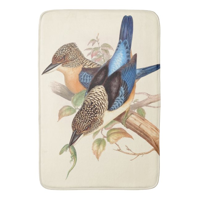 Tapis de bain d'étang d'animaux de faune d'oiseaux (devant Vertical)