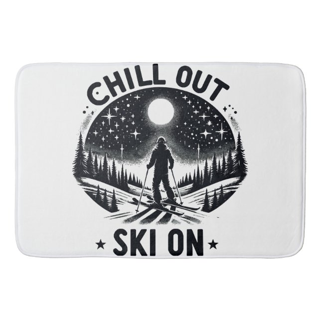Tapis De Bain Détendez-vous Ski sur (Devant)