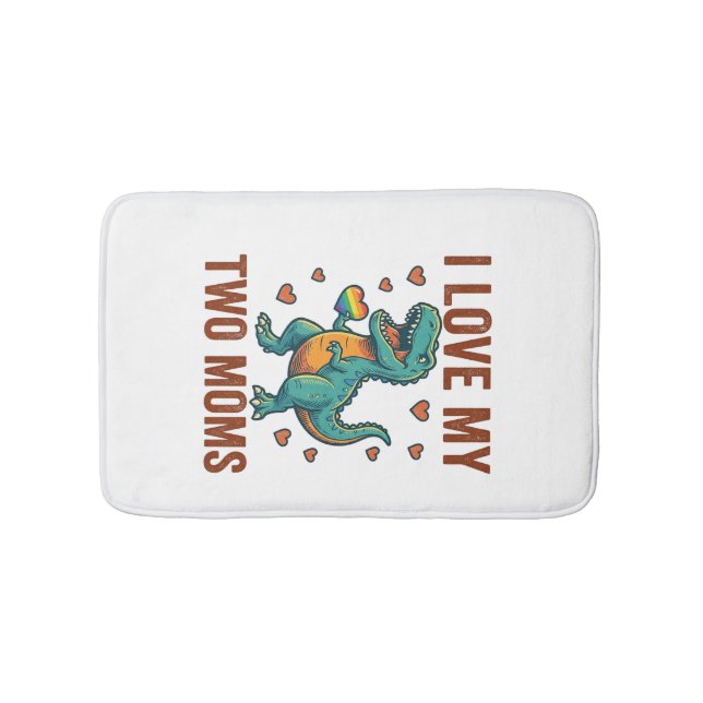 Tapis De Bain Deux mamans fières de la conception de T-Shirt vec (Devant)